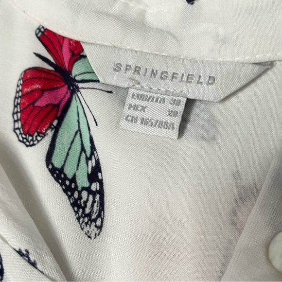 Springfield button down butterfly blouse - Picture 5 of 5